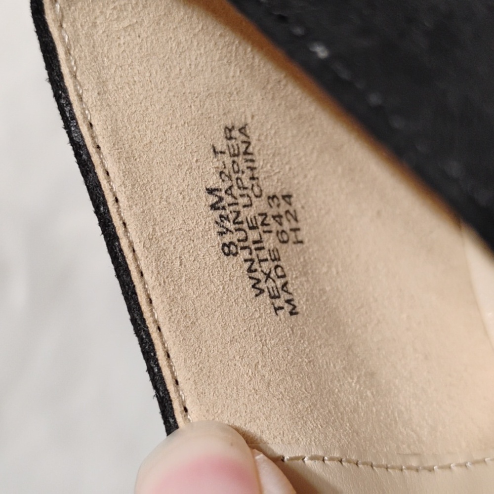 SALE! New Nine West Black Point Toe Embellished Flats Sleek Minimalist Design - Picture 14 of 16